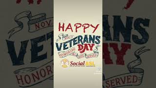 Happy Veterans Day from Social ASL! Find Love. Find Friends. Find Both... at SocialASL.com