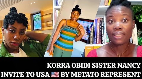 KORRA OBIDI SISTER NANCY UMEH INVITE TO REPRESNT AFRICA CONTINENT META HQ 