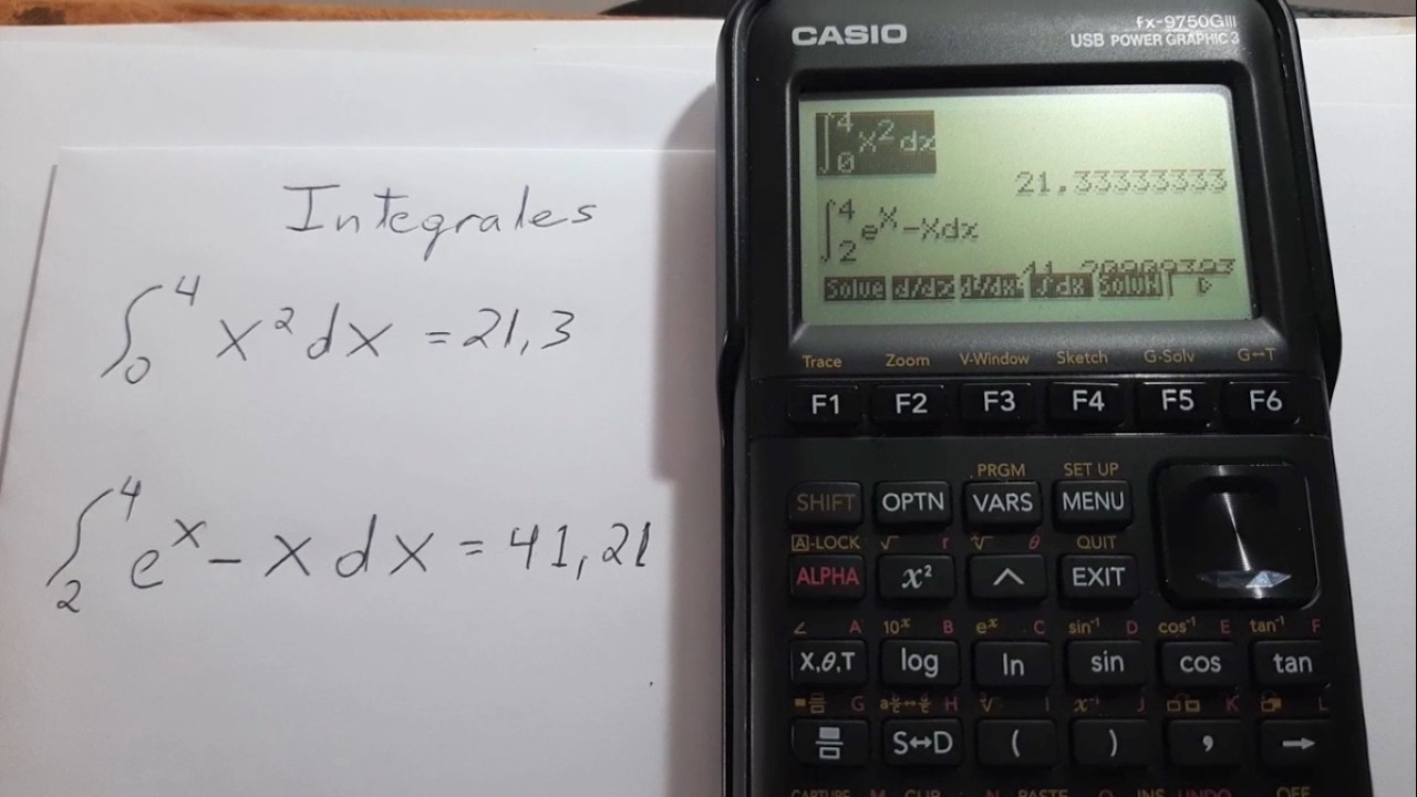 Cómo resolver una integral con la CASIO fx-9750GIII