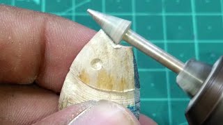 Carving a Miniature 🐟 Wooden And Resin Fish Necklace /Epoxy resin art jewelry pendant