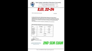 B.Ed. 22-24 , #2nd Sem Exam 🌟#Routine #bsaeu #wbuttepa #motivation