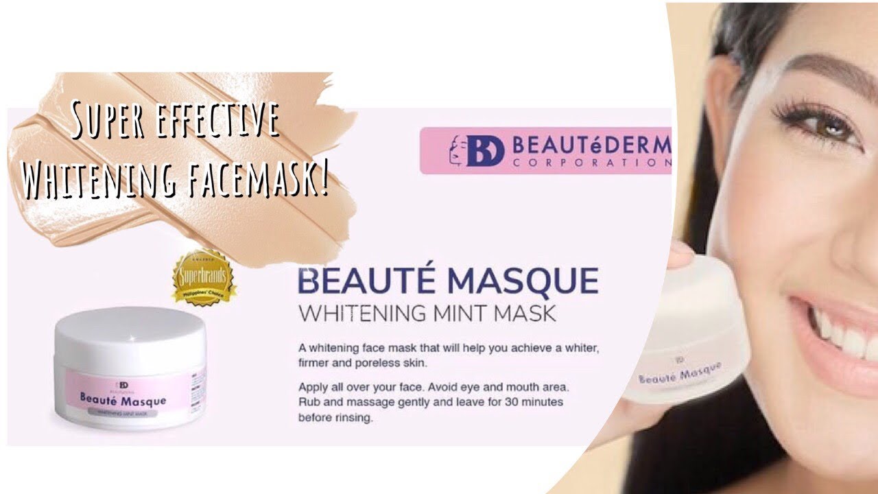 BEAUTEDERM The best whitening face mask for sensitive skin! YouTube