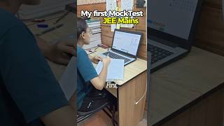 My First JEE Mains Mock Test 📚🎯 #jee #shorts #minivlog #jeemains #iitjee #jee2027