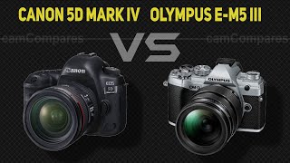 Canon 5D Mark IV vs Olympus E-M5 Mark III  [Camera Battle]