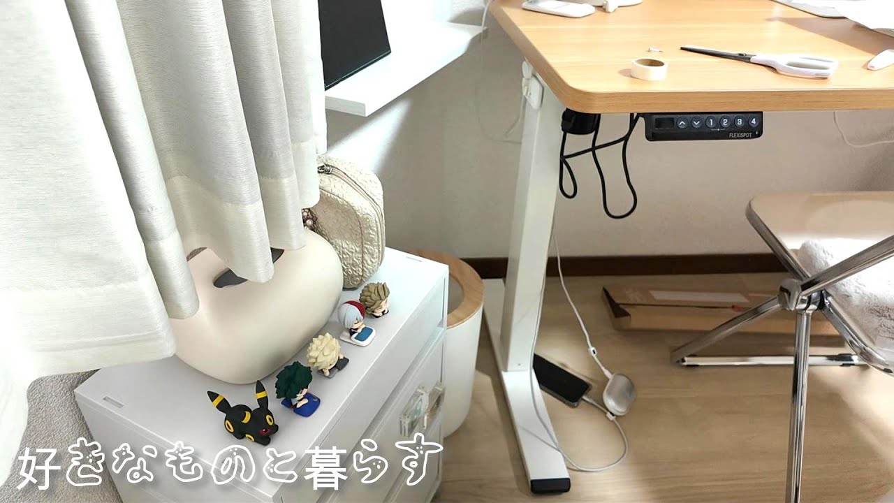 【Vlog】オタクグッズを見直す日｜捨て活とデスク周りアプデ