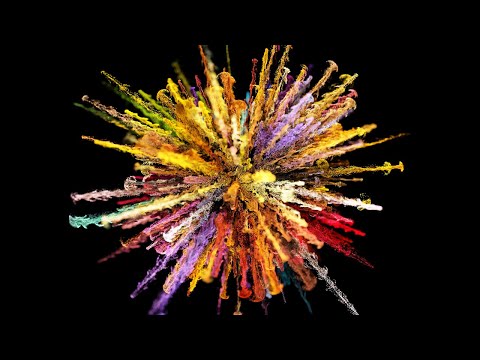 Golden Powder Explosion with Alpha - NO Copyright