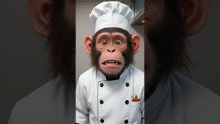 Monkey Chef's Worst Nightmare: Rubber Duck Instead of Tuna #funny #shorts #prank