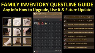 FAMILY INVENTORY QUESTLINE GUIDE (Shakatu's Gift) (Bag of the Stars)