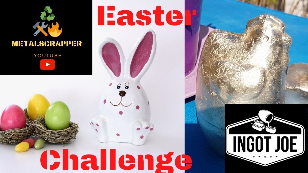Casting challenge - Making a golden egg - Devil Forge - Easter - Metal ...