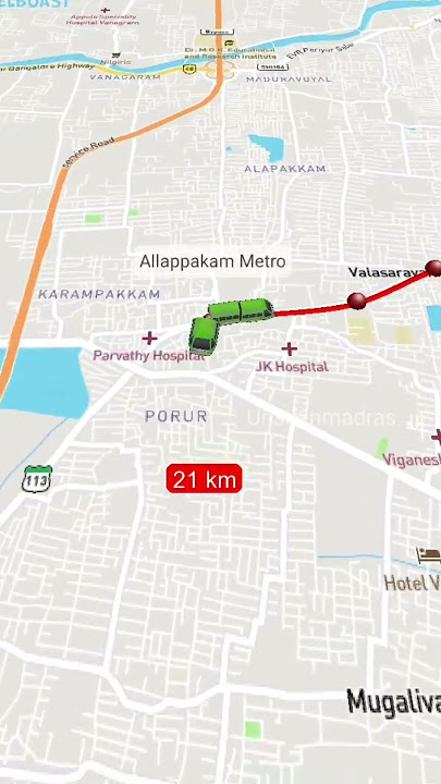 Chennai Metro phase2💥 Corridor 5 Map #chennaimetro #shortsvideo #metro #map #chennai