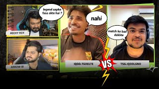 TG DELETE VS TSG LEGEND l 1V1 iQOO TG VS iQOO OG TSG l 1V1 LONE WOLF FIGHT BETWEEN DELETE VS LEGEND