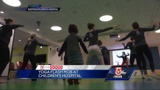 5 For Good: Yoga flash mob at Children's Hospital