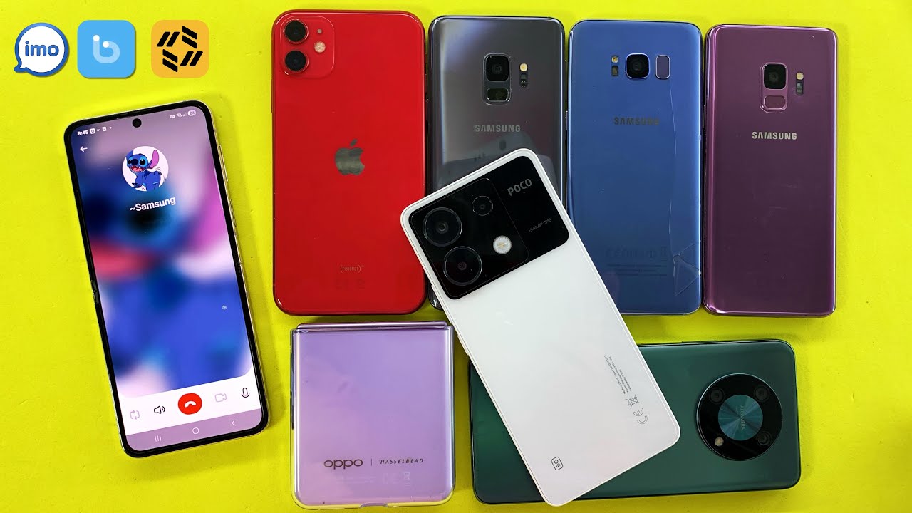 Search Social Media IMO+Tawasal+Botim | Samsung Z Flip Outgoing Call | Incoming Call ⁉️⁉️⁉️