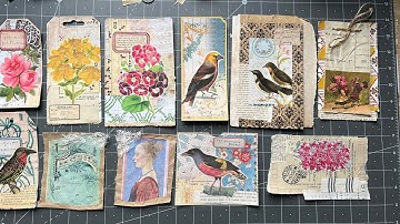 Craft with me #whatsinmybox 2025| Random ephemera making session EP 08