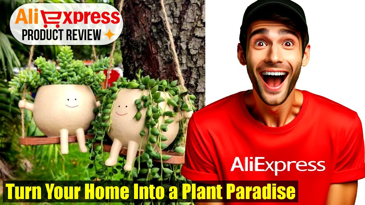 Captivating Swing Face Planter Pot | Garden Decor Must-Have!