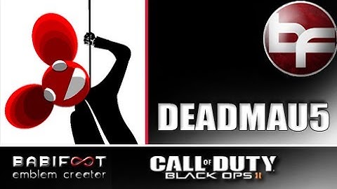 COD Black Ops 2 Emblem Tutorial  - Deadmau5 (re-upload)