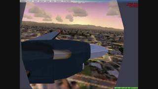 FSX Beech 1900 your the passenger, landing at KLAS