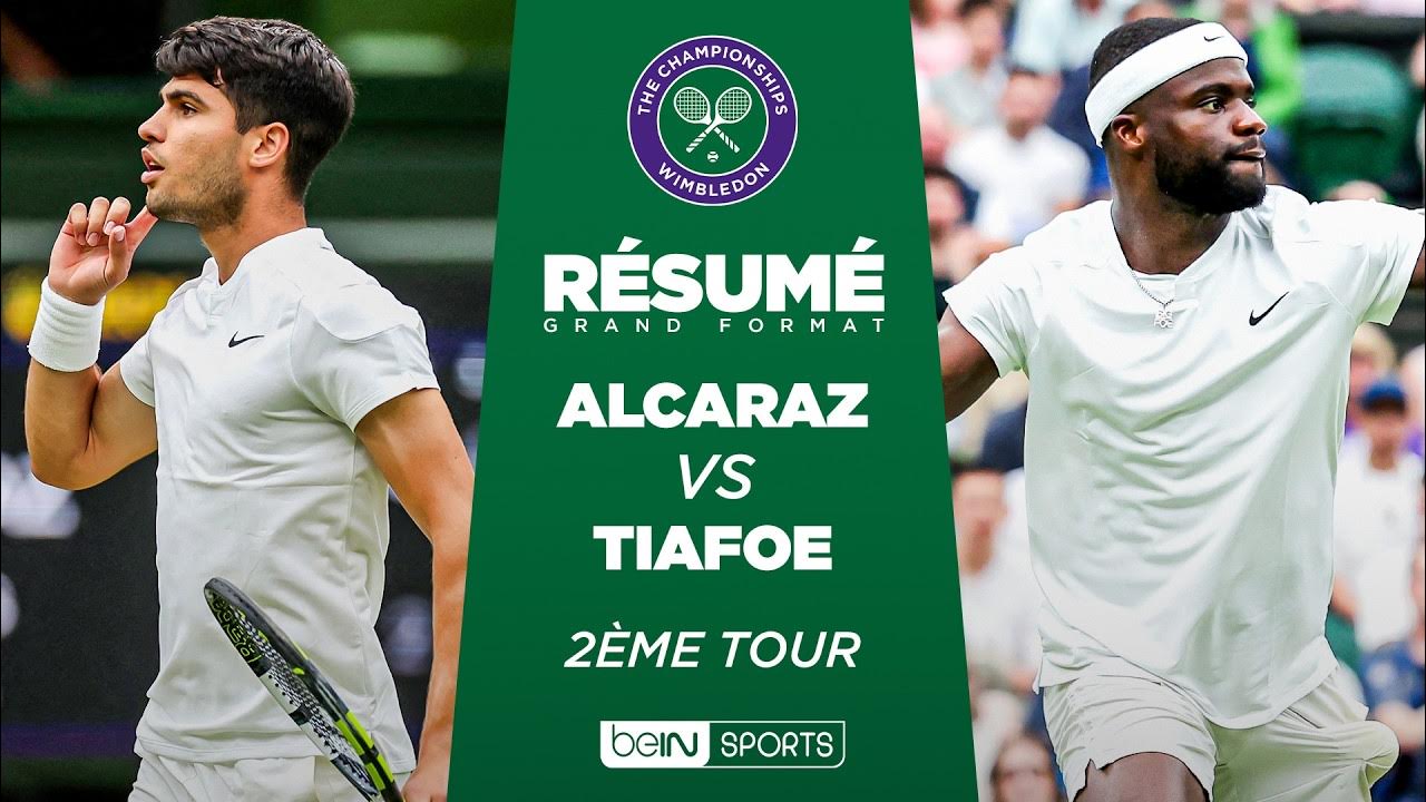 🎾 WIMBLEDON Carlos Alcaraz VS Frances Tiafoe, un marathon en 5 SETS