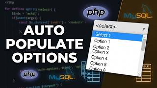 Part 3 - PHP CRUD Programming វិធីសាស្ត្រ dynamically generating select options
