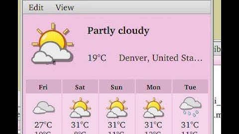 Haiku OS - The best weather software I have ever seen!