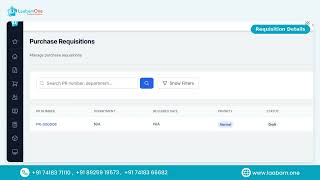 Laabam.one Purchases – Purchase Requisitions Tutorial | Manage Purchase Requests
