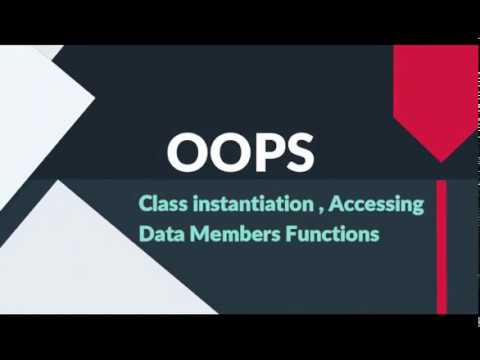 Object Oriented Programming |  IPU Engineering Sem 4 | Class instantiation, Accessing data members