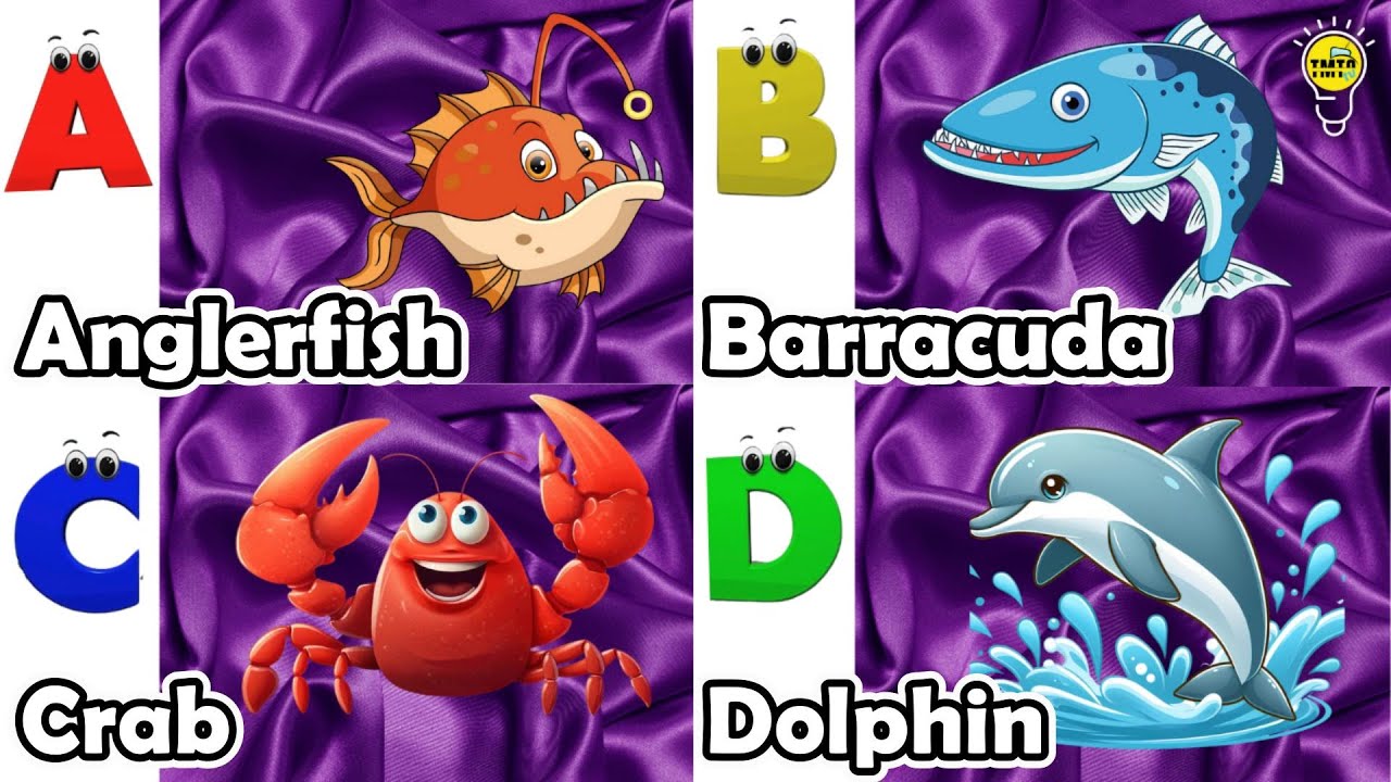 ABC Sea Animals song | Learn Alphabets | English and Animals for Kids ...