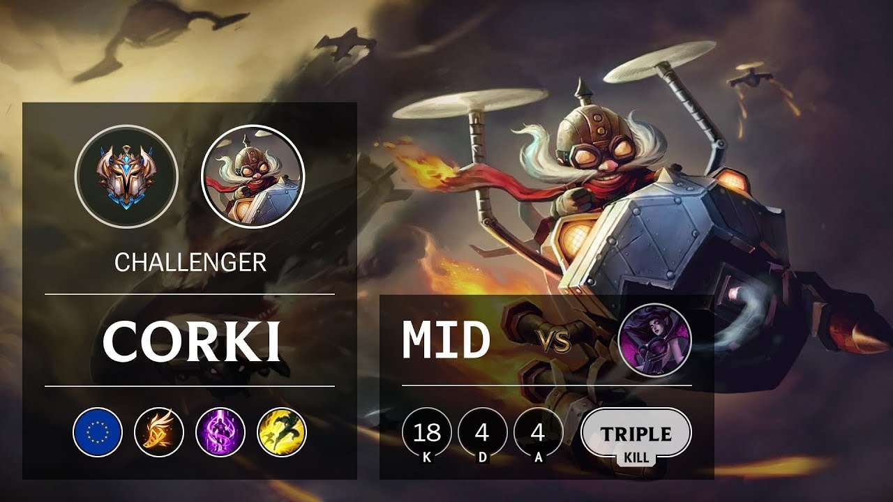Corki Mid vs Morgana - EUW Challenger Patch 9.9