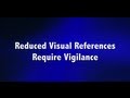 Reduced Visual References Require Vigilance