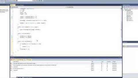 C Sharp Tutorial BreakOut Clone - Part Three Ball Collision