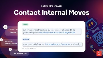 ZoomInfo Tutorial: Track Internal Job Changes & Automate Workflows | GTM Plays