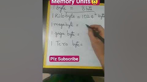 #Computer Memory Units #shorts #ytshorts #youtubeshorts #shortfeed2024
