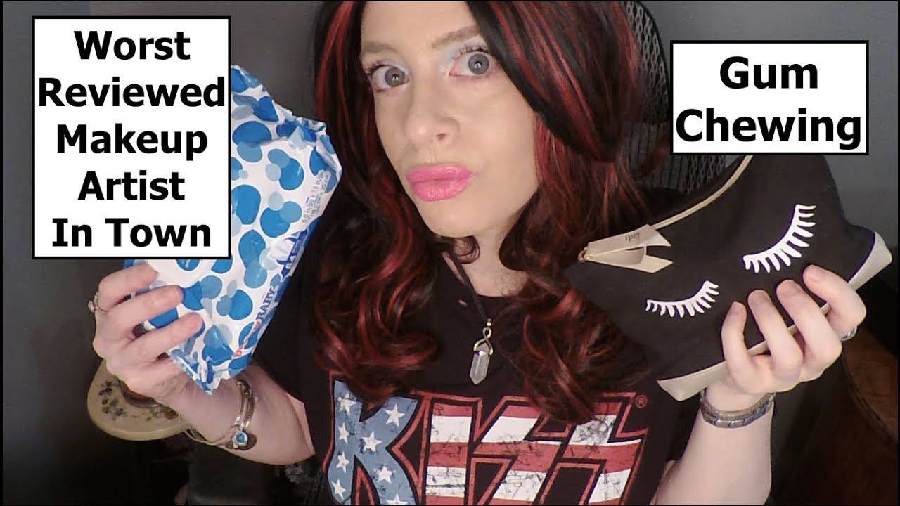 ASMR Gum Chewing Worst Reviewed Makeup Artist RP