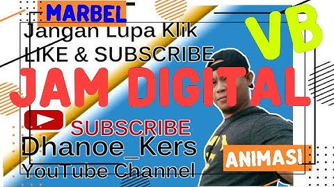 Tutorial Cara Membuat Form Animasi JAM DIGITAL || Terbaru 2020