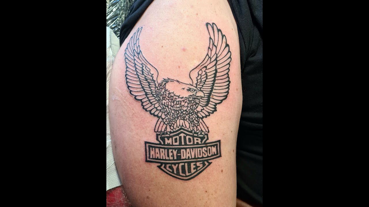 Harley Davidson Tattoo Time Lapse