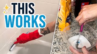 The Best Way To Clean Your Tile And Shower Grout!!