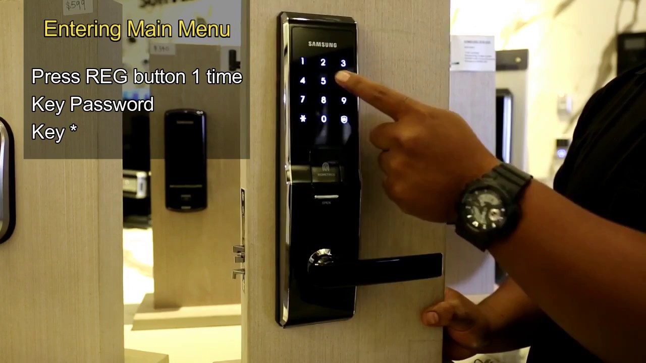[Samsung Digital Lock] Cara Setting SHS 5230 YouTube
