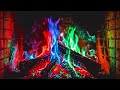✨ Magical Red Blue Green Fireplace 🔥 Cozy Ambient Flames for Stress Relief & Calm Nights