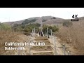 【4K】Hiking up Baldwin Hills on a windy day | 🥾 | California 4K | ASMR 🎧  Binaural Sound