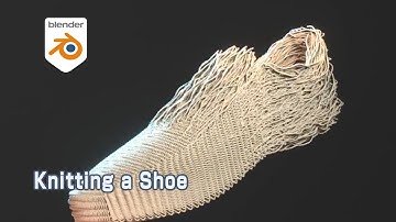 [Tut] Knitting a Shoe Type A - Blender Geometry Nodes 3.4