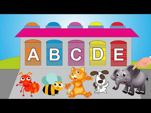 Video Bé học tiếng anh | Bảng chữ cái | A to E - YouTube