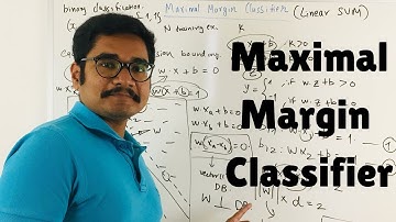 Machine Learning | Maximal Margin Classifier
