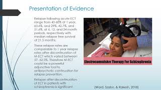 Evidence Based Peer Presentation Electroconvulsive Therapy