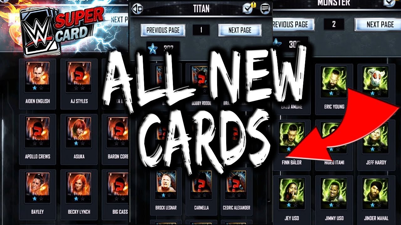 WWE SUPERCARD SEASON 4 CARD CATALOUGE - ALL THE NEW S4 CARDS HERE!! ft RUBY RIOT, ADAM COLE, + MORE