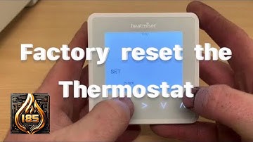 Heatmiser - Factory reset the NeoAir V1, V2, V3 thermostat #heatmiser #heating #heatingsystem