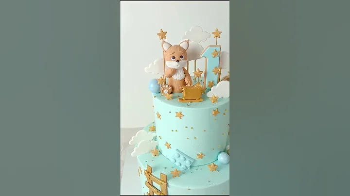 Teddy Bear Theme Cake  #cake #themecake #cakedecorating #birthdaycake