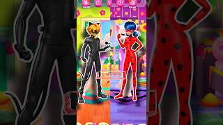 #ladybug vs #catnoir makeover | My Talking Angela 2 #makeup #miraculous #edit