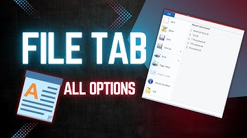 WordPad File Tab: New, Open, Save, Save As, Print, Page Setup, Email, Exit & More! | WordPad Lec5