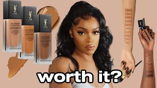 LUXURY Foundation Review | YSL Foundation Review | Black Girl Friendly? | Andele Lara