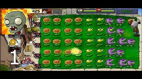 Plants vs Zombies - Gameplay Walkthrough Part 1 - Day: All Levels  (iOS, Android, PC)